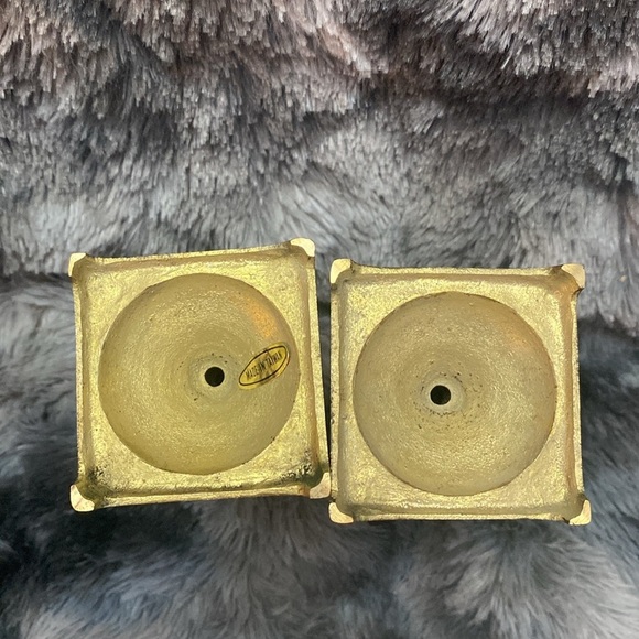 NIB Vintage Brass Candlestick 5” Candle Holders - Picture 9 of 16